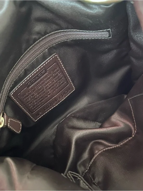 Vintage COACH Bleecker Legacy Flap Brown Leather Shoulder Bag 11434 - Picture 2 of 11